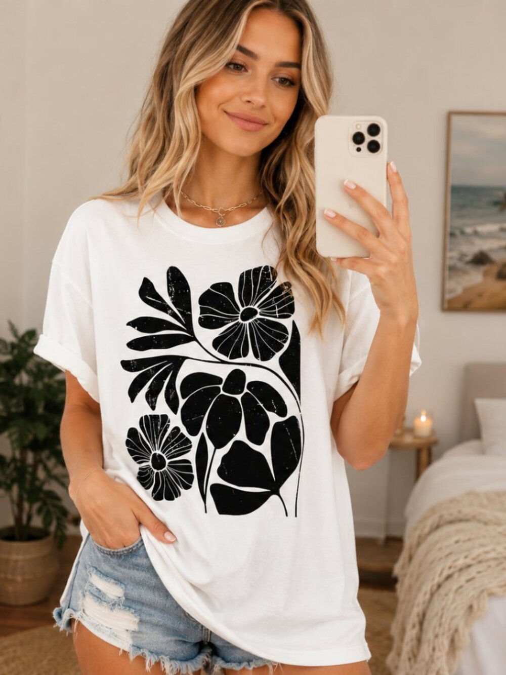 🌼 Boho Wildflowers T-Shirt | Vintage Floral Graphic Tee